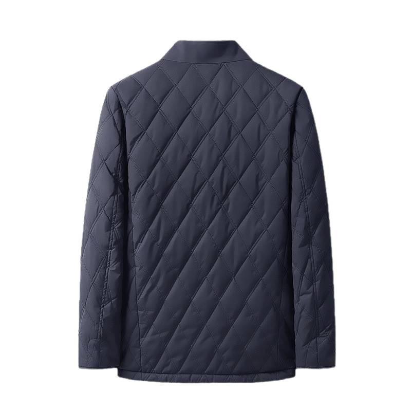 Jaqueta de Penas Masculina Espessa Quente Casual de Negócios - Corta-vento Outono/Inverno com Lapela