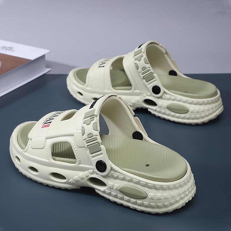 Men s Thick-Soled Height-Boost Sandals - Cushioned, Non-Slip, Breathable Outdoor Beach Shoes
