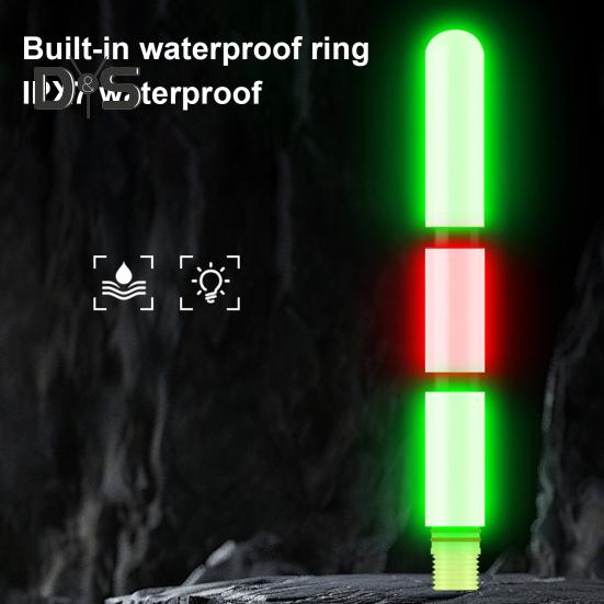 1 Set LED-beleuchteter Angelschwimmer, gut sichtbar, wasserdicht, mit weiter Wurfweite, beleuchtete Boje, Bobber-Schwimmer, Salzwasser, Süßwasser, Karpfenangeln, Zubehör
