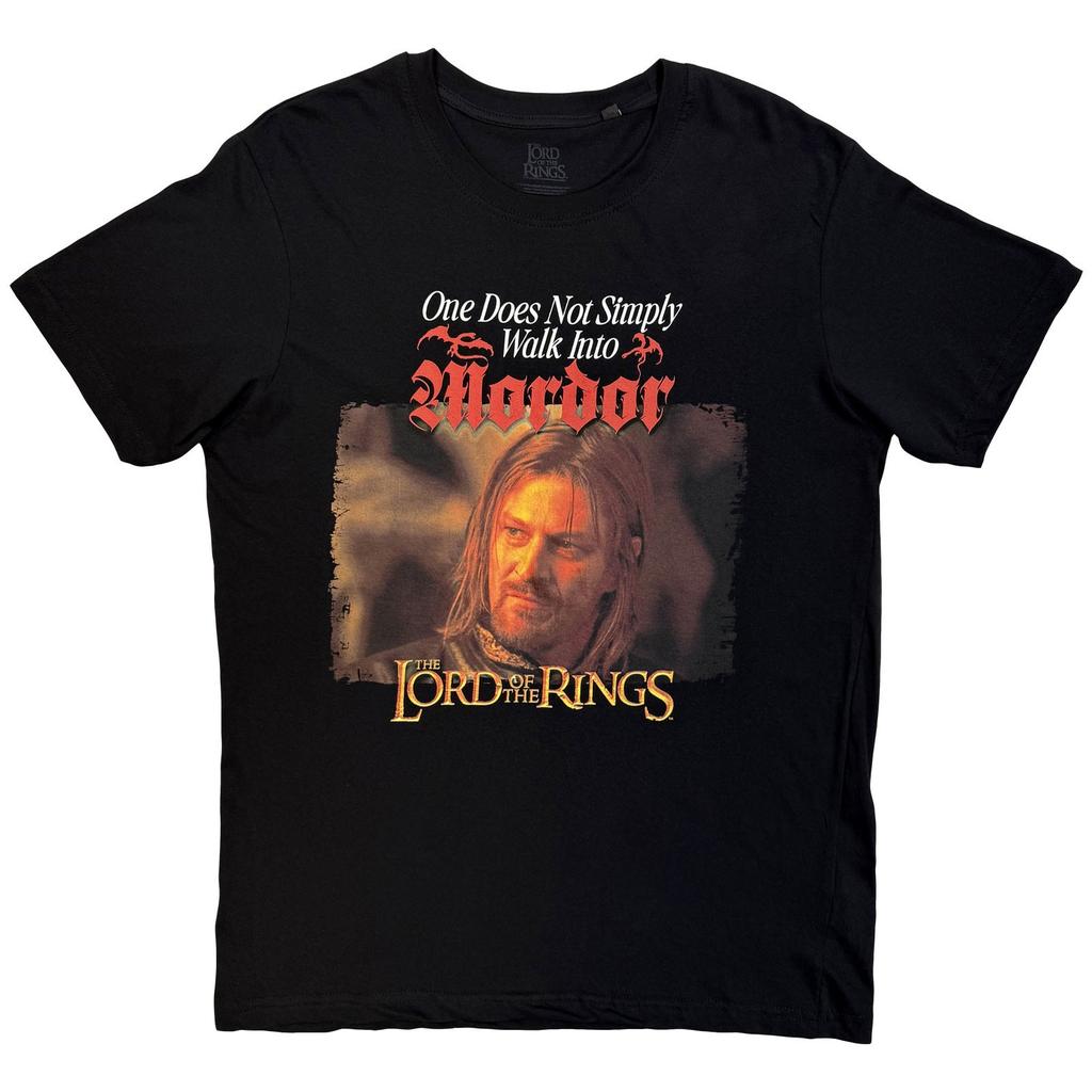 Lord Of The Rings Mordor Medieval Text Tee Tshirt Unisexs