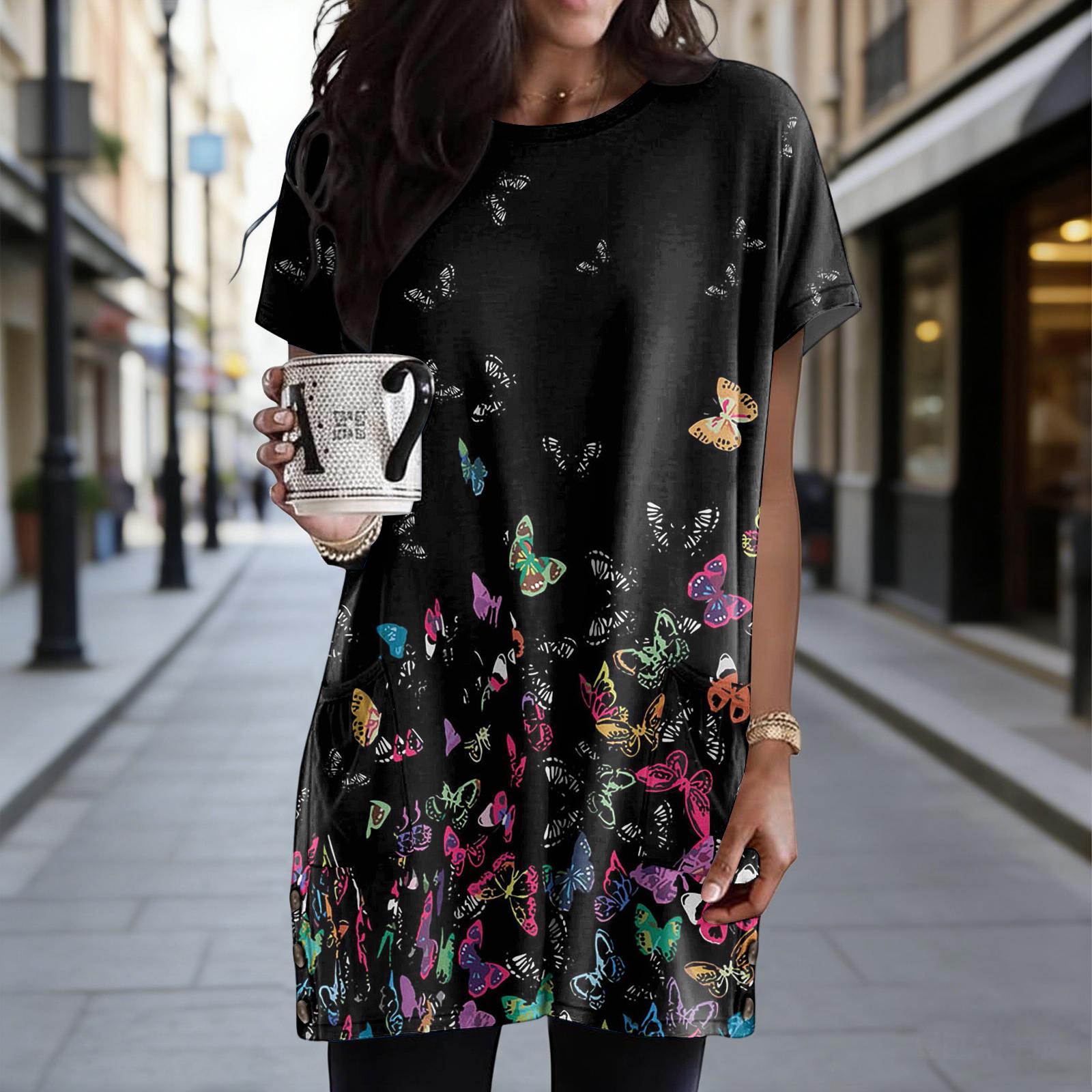 

Женская модная повседневная свободная блузка L чёрный