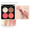 Rouge Blush Stage Makeup, Opera Performance, Studio Makeup, Long-Lasting Four-Color Matte Blush Contour Palette