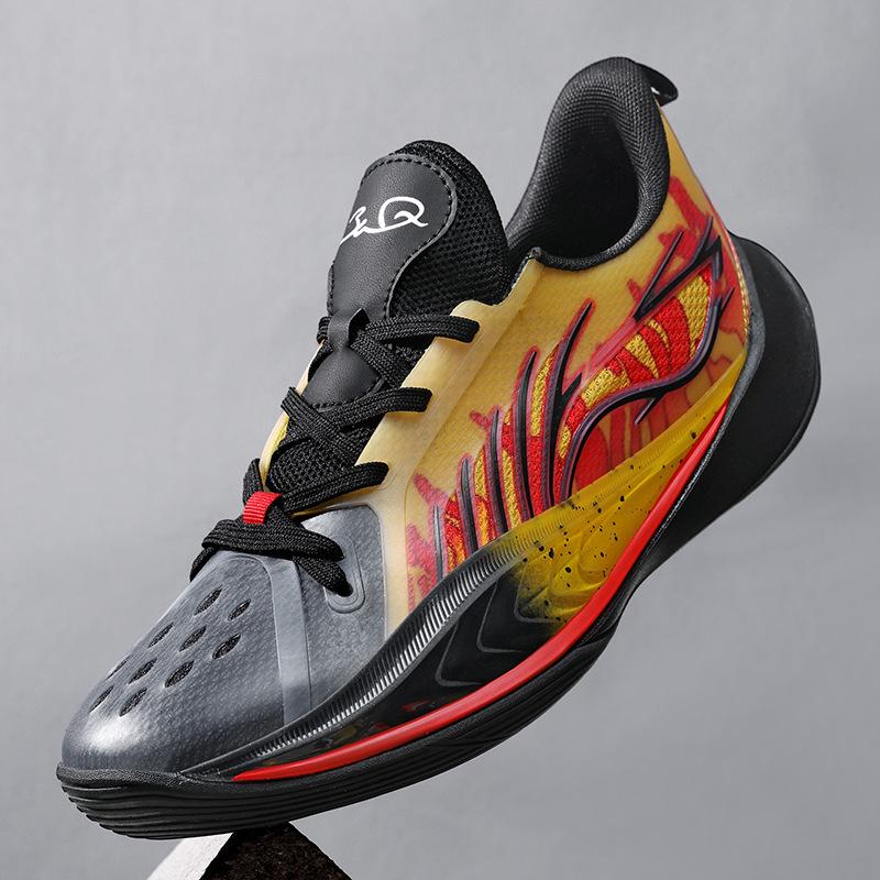 Basketball Shoes Middle School Students Sneakers Shock Absorption Wear Resistance Friction Sound New Summer Running and Jumping Sports Shoes Prof