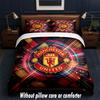 Manchester United Diseño Juego de Cama Ropa de Cama 1 Funda Nórdica + 2 Fundas de Almohada Suave Transpirable Ropa de Cama para el Hogar