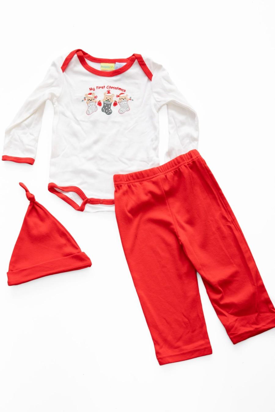 

комплект: бодік, штани та шапочка Kidgets (22990) 68-74(cm) імперська червоний колір