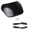Motorcycle Universal Black Windshield Wind Deflector Windscreen Fairing For Harley Honda Yamaha Kawasaki Suzuki Cafe Racer