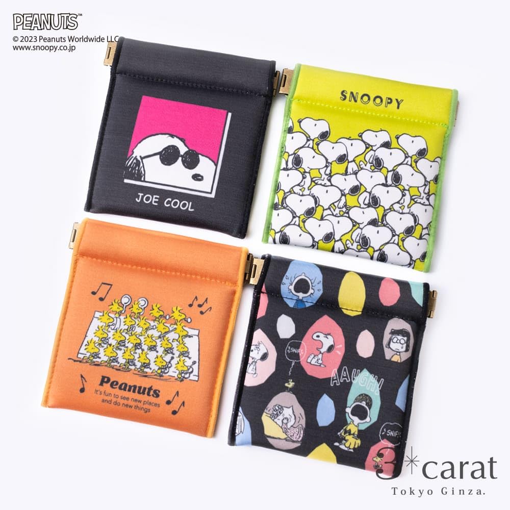 3carat PEANUTS Candy Pouch 2nd Edition 4 Types Snoopy Goods Character Jewelry Pouch Pouch Accessory Case Candy Case In (Covered Snoopy)