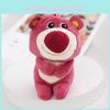 Entzückender rosa Teddybär Plüsch Schlüsselanhänger Weich und niedlich Taschenzubehör Stofftier
