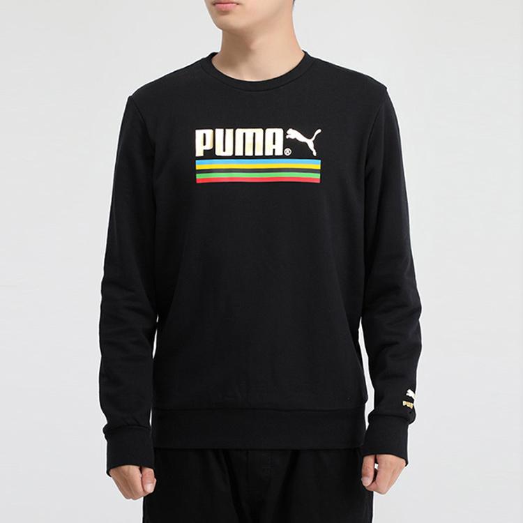 Puma Tfs Unity Crew Neck Sweatshirt Men Tops Black 599285-01