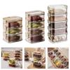 Space Efficient Spice Organiser Leakproof Stackable Container Transparent Kitchen Storage Box For Herbs Seasonings Salt