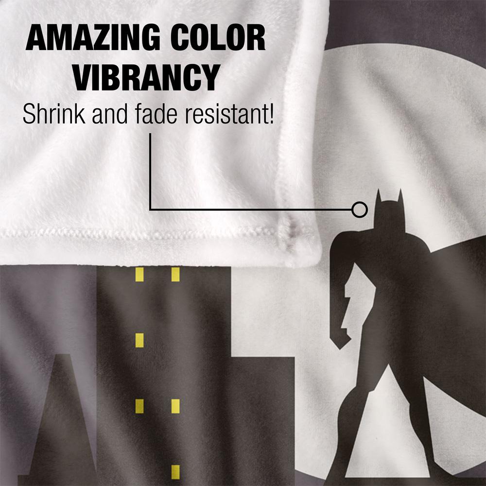 Batman City Silhouette Silky Soft Touch Blanket