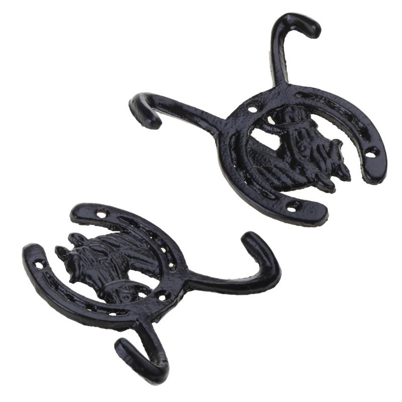 Reliable Iron Horseshoe Hook Decorative Horseshoe Hook Wall Mount Organizer for Hangings Clothes Hat