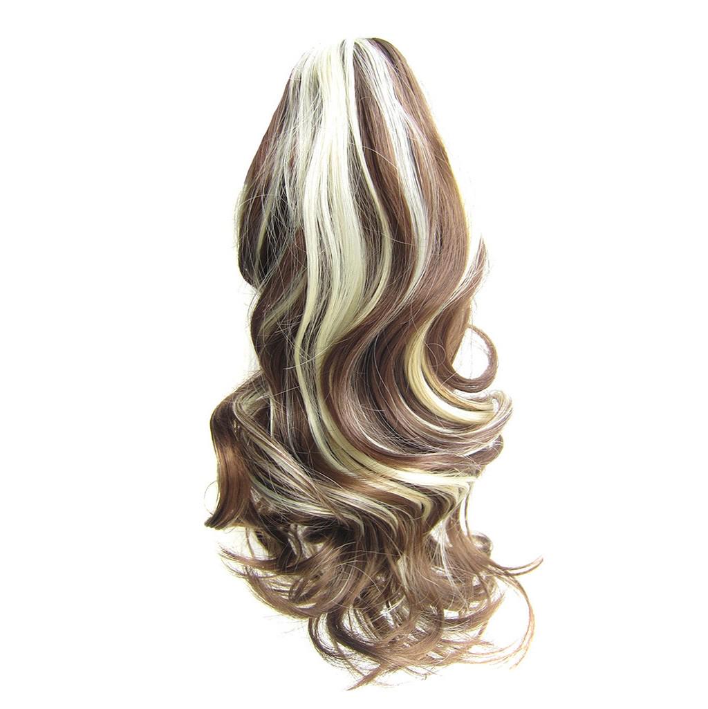 

Перука з довгим волоссям, 17-дюймовий хвіст, матовий, високотемпературний шовковий волоконний затискач