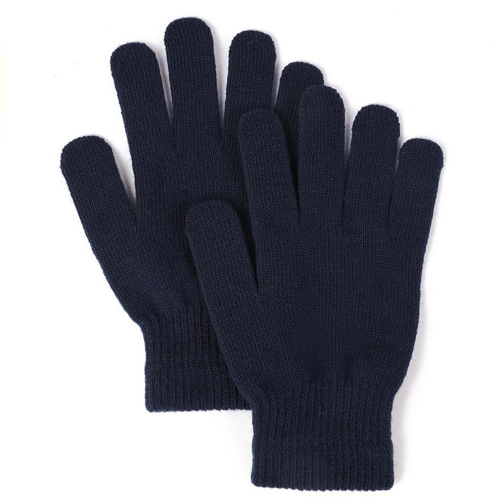 Warm Solid Color Gloves, Cold Resistant Knitted Gloves, Unisex Cycling Gloves
