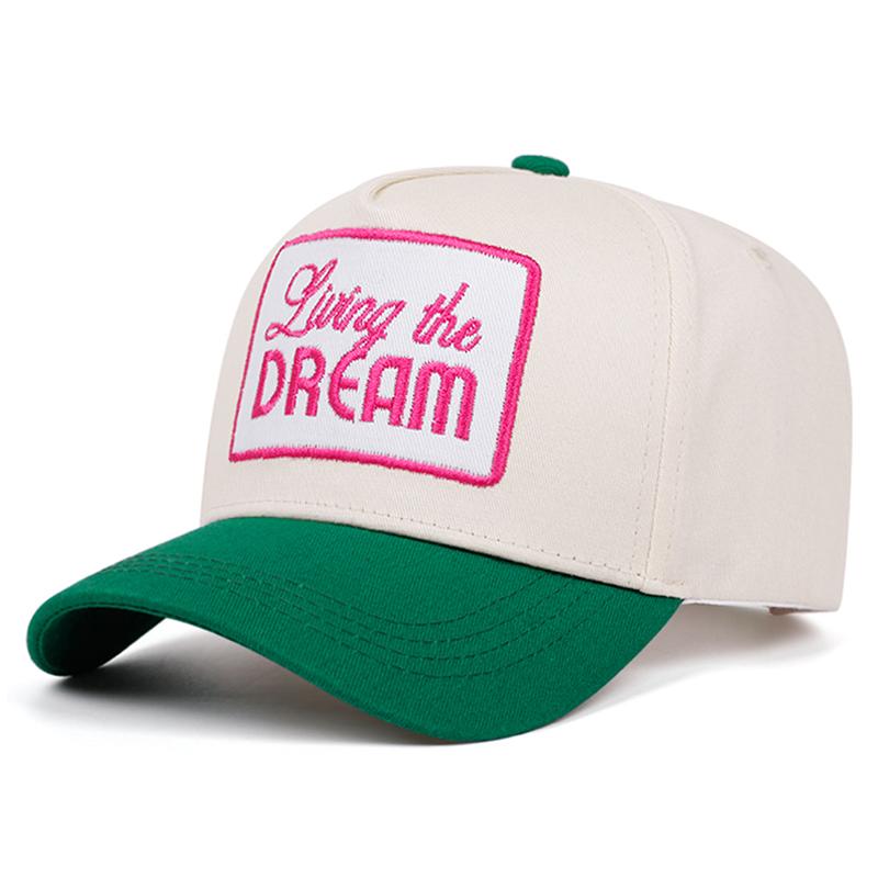 New Fashionable  Hip Hop Hat Letter Dream Embroidered Baseball Hat Outdoor Daily Decoration Sunshade Hat Unisex