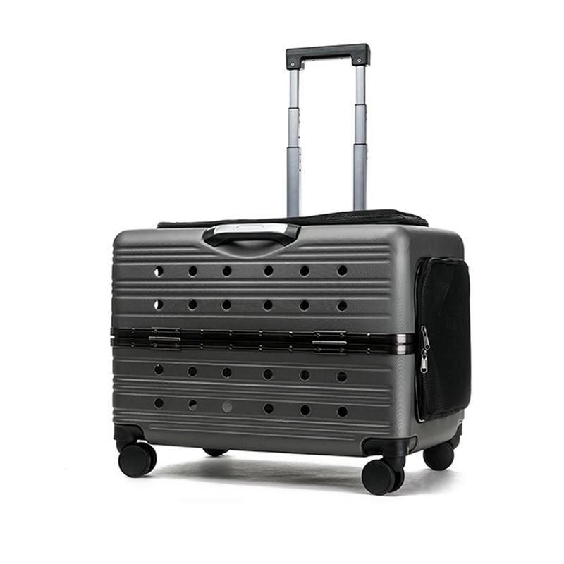Large Pet Trolley Case Panoramic View Portable Cat Carrier Comfort Breathable Space Capsule Transparent Pet Transport Solution
