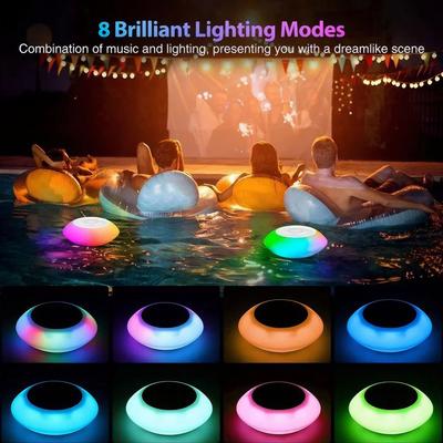 Floating Pool Speaker IPX7 Waterproof Hot Tub Speaker Wireless Speaker Shower Speaker for Pool Spa and Outdoor