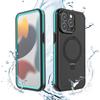 WholeSale Magnetic Charging with Stand Anti Fall IP68 Waterproof Case For iPhone 15 Pro Max Drop proof Cover Diving Swimming