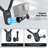 Magnetic Neck Mount for Action Cameras - Compatible with Hero 13/12/11, Osmo Action 5 Pro, Insta360, iPhone, Quick Release Adjustable POV Mount