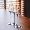 Handmade Crystal Flared Wine Glass Red Rod Sweet Whiskey Tasting Glass for Enhanced Aroma And Flavor Experience