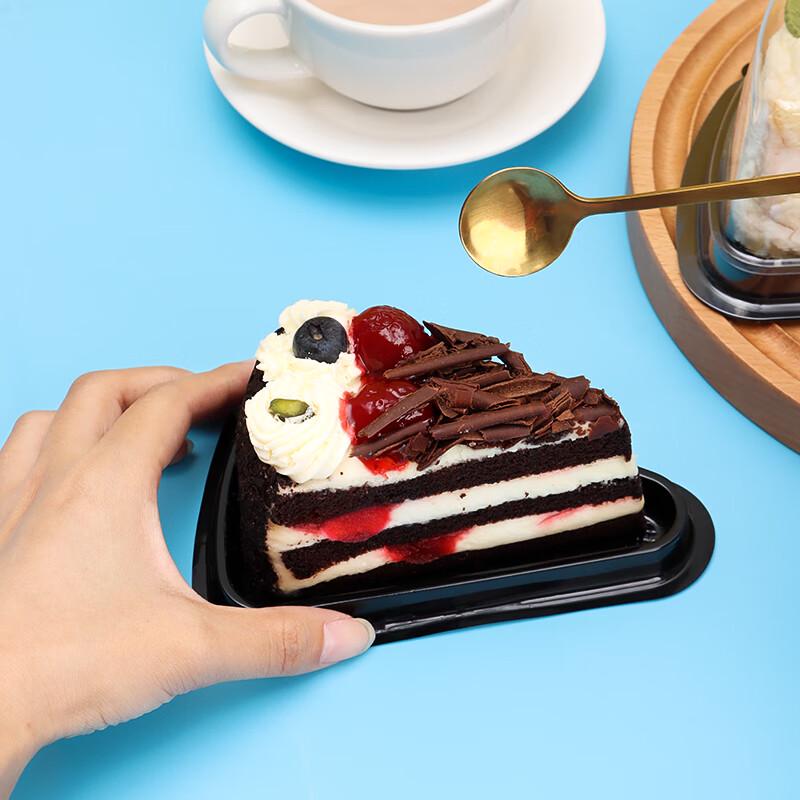 Baijie 8-inch Triangular Disposable Cake Boxes, 20-Pack