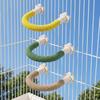 U-shape Parrot Rope Perch Natural Wood Bird Teeth Chew Pole Safe Paw Grinding Sticks  Lovebirds