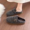 Foreign trade explosion Winter women's thick-soled fluffy slippers women's outer wear bag head cotton slippers fashionable and comfortable retro Bir