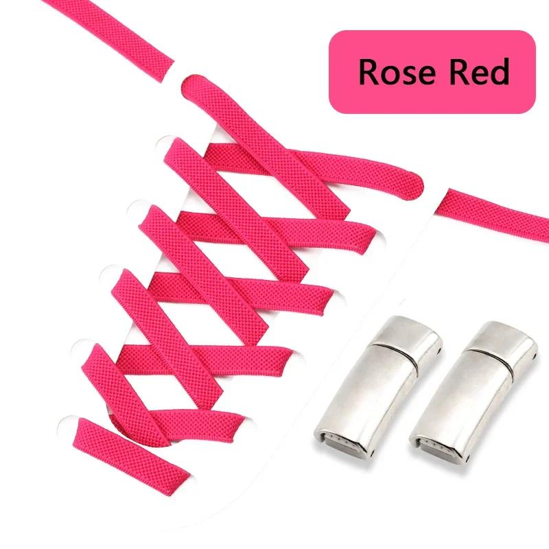 Magnetic Shoe Laces Clip Flat Elastic Stretch Laces Sneakers Lazy No Tie Shoelaces Woman Men Children Casual Shoelace for