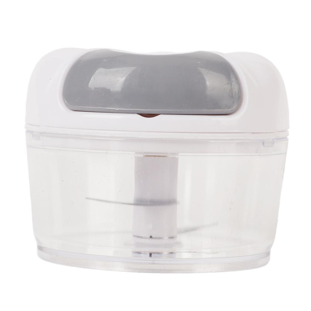 Garlic Chopper Manual Mini Safe Multipurpose Transparent Garlic Mincer with Drawstring for Kitchen