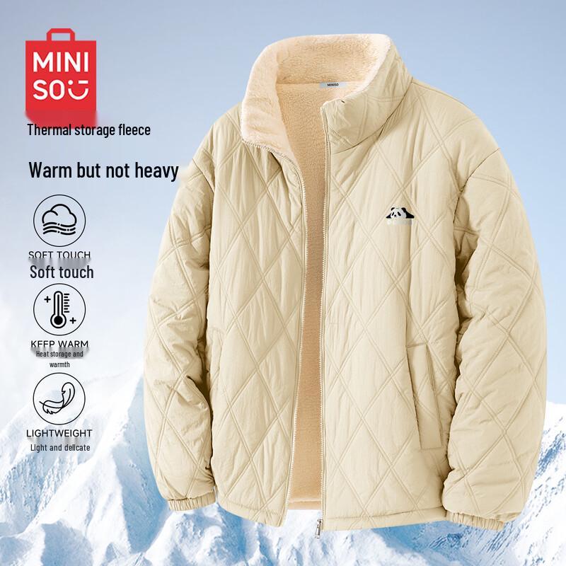 MINISO Winter Padded Stand-Collar Jacket with Panda Patch