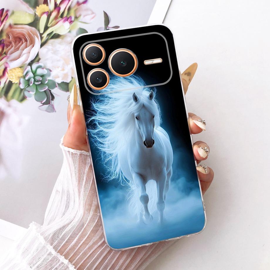 Flower Cartoon Fashion Design Phone Case For Honor Power Power2 Funda Soft Liquid Silicone Shockproof Back Cover Power 2 Bumper