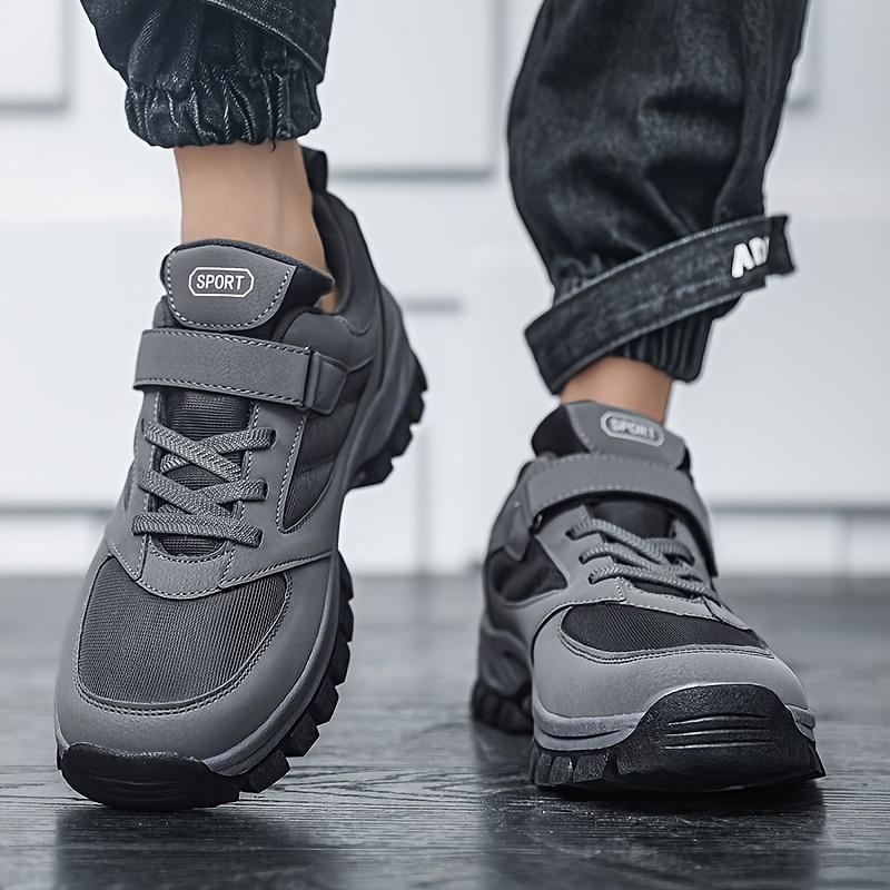 Men's Breathable Casual Shoes, With Velcro, Comfortable And Soft Sports Shoes, Suitable For Outdoor Jogging