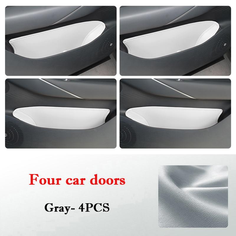 For Geely Galaxy E5 2026 2026 Car Door Slot Storage Box Leather Door Groove Mat Protection Storage Barrel Interior Accessories