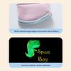 1Pair New Style Children's Gloves Skin-Friendly And Warm Silicone Luminous Cartoon Dinosaur Water-Resistant Fabric Unisex