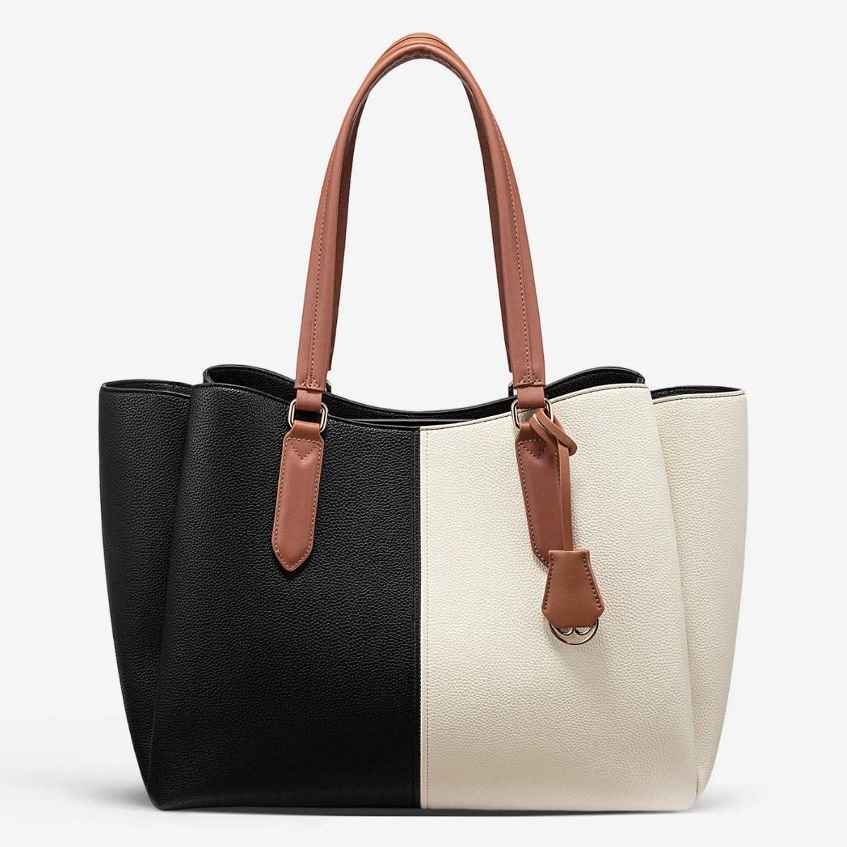 Tragetasche - Handtasche mit großem Fassungsvermögen - Thermobecher Notizbuch Spezielle Verwendung Small 15.6inch weiß/schwarz