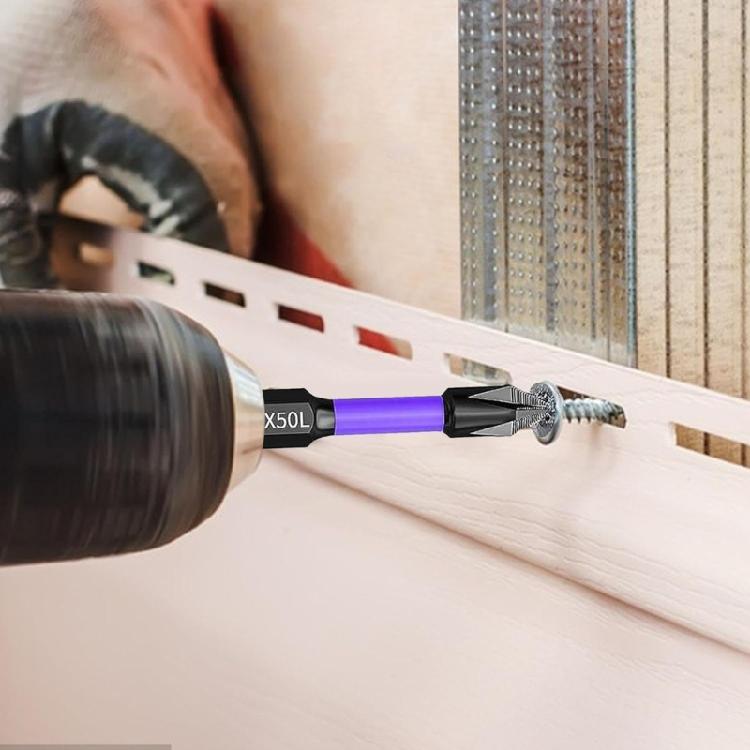 6dílná magnetická protiskluzová vrtací sada přenosných magnetických bitů, nárazuvzdorná sada bitů PH2 s magnetickou hlavicí