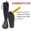 Dress Airborne Rain Boots [Size 26cm] Black, Fishing Boots, Wading Boots, Marine Boots, Fully Waterproof, Water-Repellent, Non-Slip, for Mountain