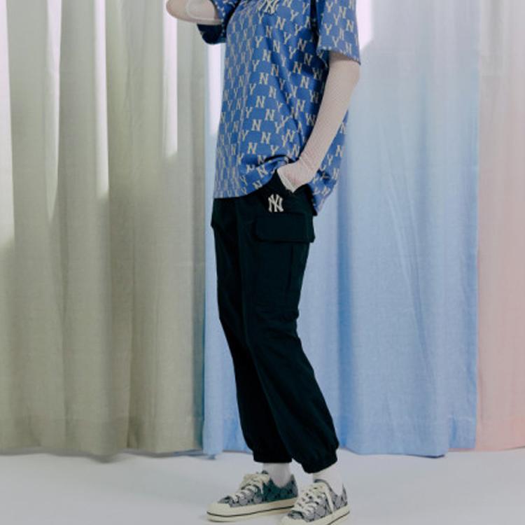 New MLB Knitted Sweatpants Unisex Black 3AWP03014-50BKS