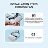 Chladicí ventilátor VR Vícerychlostní nastavitelný pohodlný odvod tepla Měkká náhlavní souprava VR Obličejový kryt chladiče pro cirkulaci vzduchu pro Oculus Quest 2