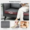 Two Seater Leathaire Sofa Grey