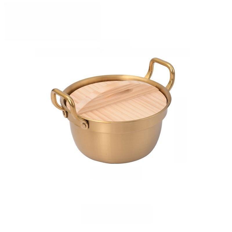 Korean Ramen 20CM Noodle Pot Double Handle Household Ramen Pot Ramen Bowls Kitchen Cooking Tools Kitchen Supply