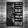 Toile de peinture de motivation, loup noir, Lion, léopard, affiches et imprimés, citation de vie inspirante, images d'art murales, décoration de la maison