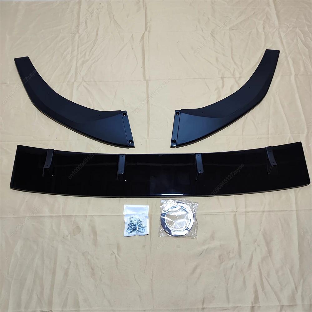 

For Volkswagen VW Golf 8 MK8 GTI GTD GTE R-line 2020-2024 Maxton Style Front Bumper Lip Spoiler Splitter Bodykits Tuning Black