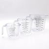 Copo Medidor 150/300/600ml Escala Clara Mostra Caneca Transparente Bico para Verter 3-tamanhos Dispositivo de Medição