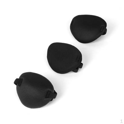 Kinder Kinder Concave Eye Patch Shade Cover Mask Schwarz Packung mit 3 Stück