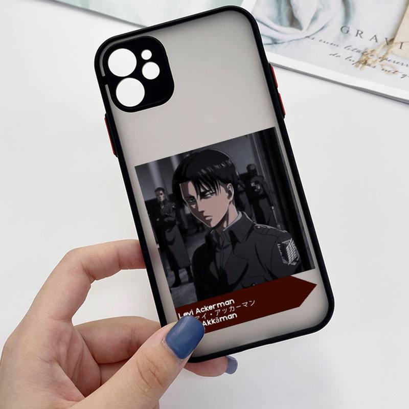Husa de telefon anime Attack On Titan, transparentă, pentru iPhone 7 8 11 12 13 plus mini x xs xr pro max