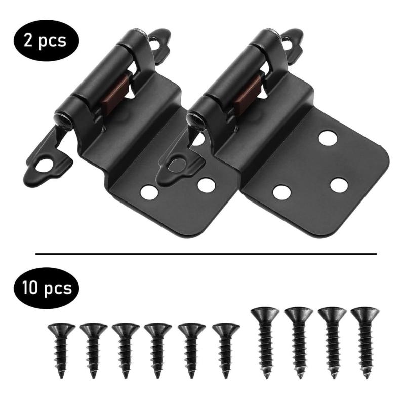 10 Pack Metal Cabinet Hinges Easy To Install Door Hinges Thickened Heavy Duty Cabinet Door Window Hinge for Furniture