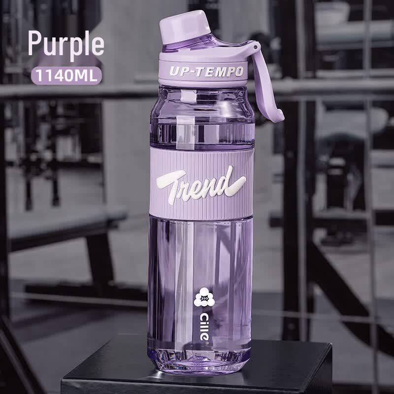 Youluo Large Capacity Portable Sports Water Bottle with Straw