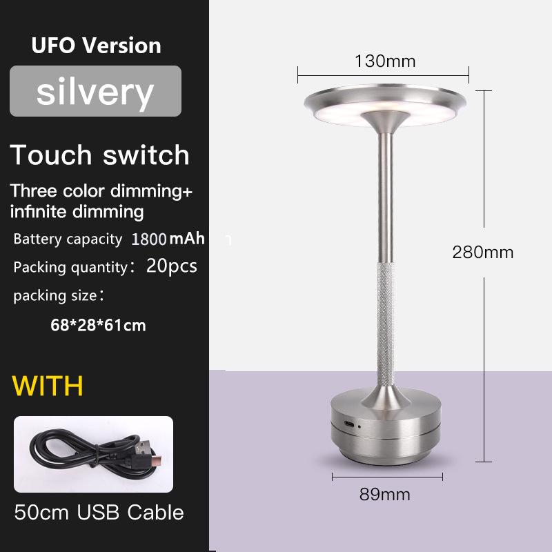 LED Charging Metal Table Lamp: High-End Atmosphere and Decorative Lighting