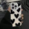 Luxury Love Heart Electroplate IMD Case For  Poco F5 X5 X6 Pro Mi 14 13 12 12T 13T Pro 11 Lite 5G NE Shockproof Back Cover